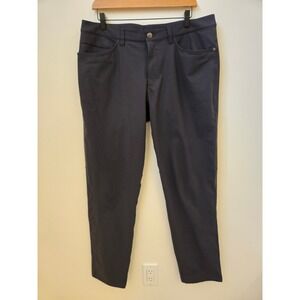 Lululemon ABC Pants Mens 34 Dark Charcoal Grey Slim Fit Stretch 5 Pocket 34x30